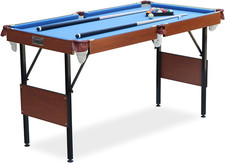 Crux 55-Inch Folding Billiard/Pool Table   Portable, Space-Saving Foldable Desig
