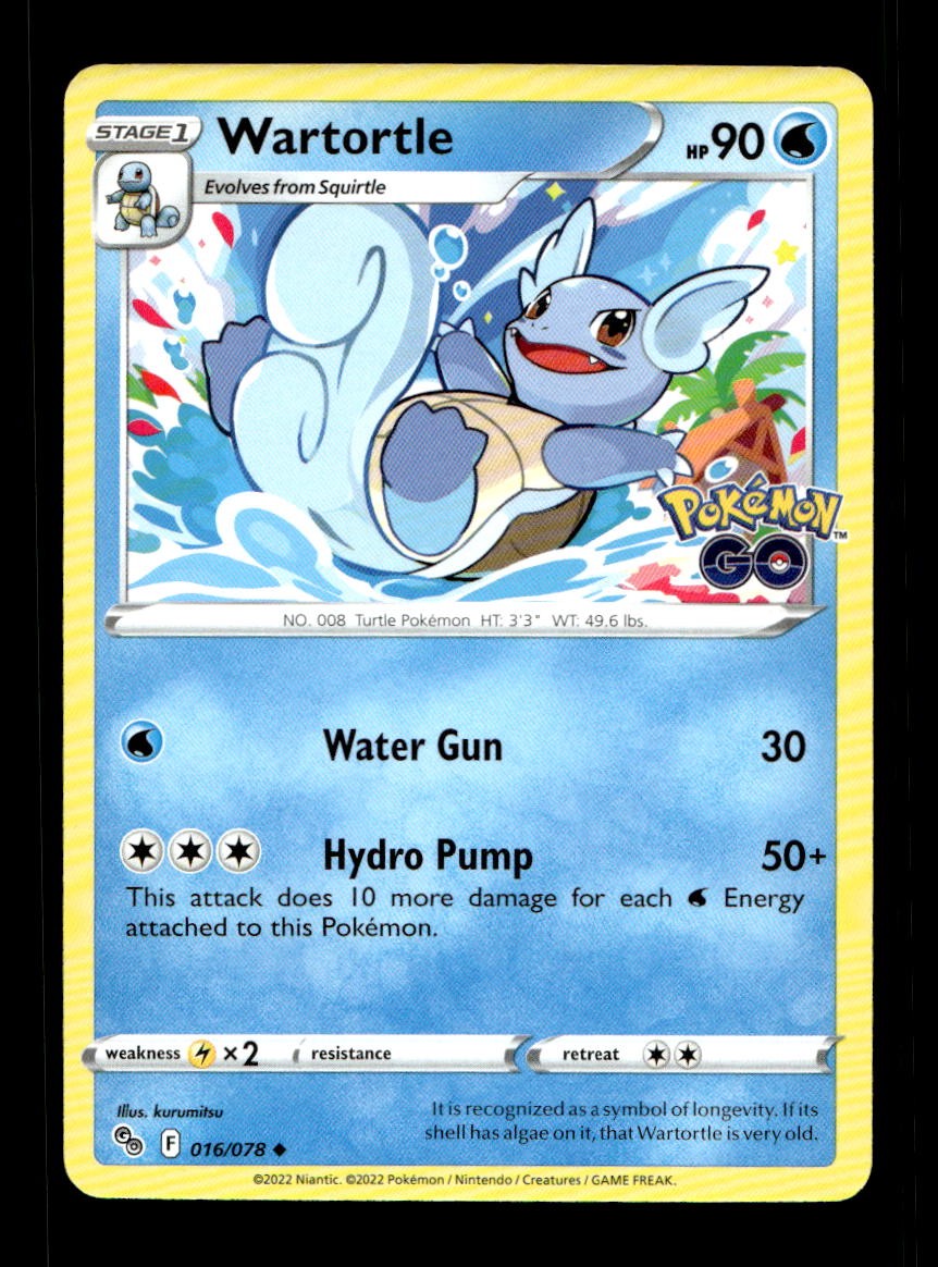 Pokemon Pokemon GO NM Wartortle [PGO - 016/078] EN