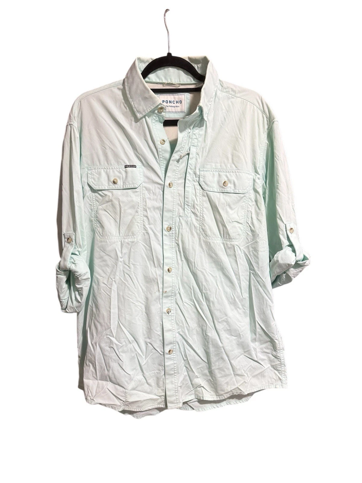 Poncho Shirt Mens xl Regular Fit Light Blue Vented The Fishing Shirt Boating PFG
Opens in a new wind