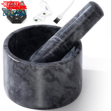 Pill Crusher, Mini Marble and Pestle Set, Pill Crusher Grinder Fine Powder