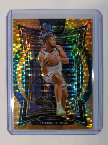 2024-25 Select Cameron Thomas Orange Pulsar Prizm /18 Brooklyn Nets