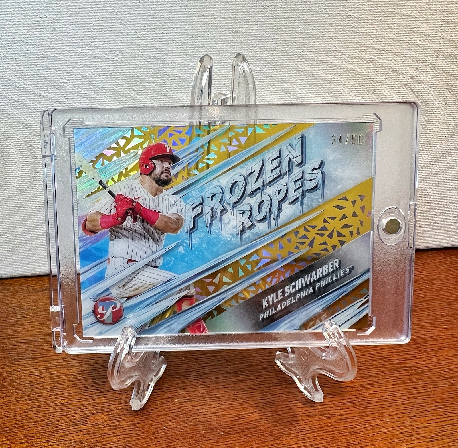 2024 Topps Pristine KYLE SCHWARBER Gold Refractor #/50 Frozen Ropes #FR-12 🔥