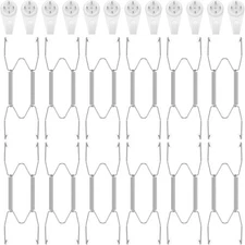 Hotop 12 Pieces Plate Hangers for Wall 4-5 Inch Stainless Inch, Silver 
