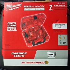 Milwaukee 49-56-9290 10 PC BIG HAWG Hole Saw w/Carbide Teeth Kit New