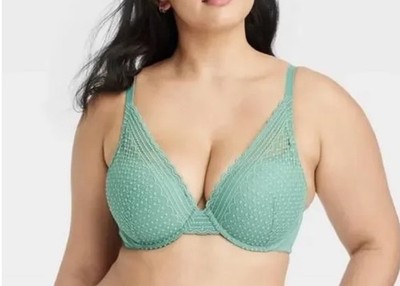 Women s Auden Green Lace Push Up Bra 44DD RETAIL $22 NEW!