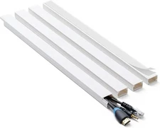 Cord Hider, 58in Cable Hider, Cord Covers for Wires on Wall, Paintable Cable Cov