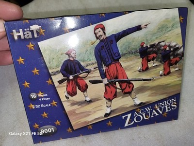 Hat Industries ACW Union Zouaves Soldier Figures 1/32 #9001
