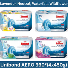 Unibond AERO 360° Moisture Ultra-Absorbent Refill & Odour-Neutralising 4 x 450g
