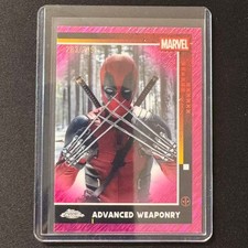 🔌IU 2025 TOPPS CHROME DEADPOOL PINK SHIMMER REFRACTOR /299 ADVANCED WEAPONRY