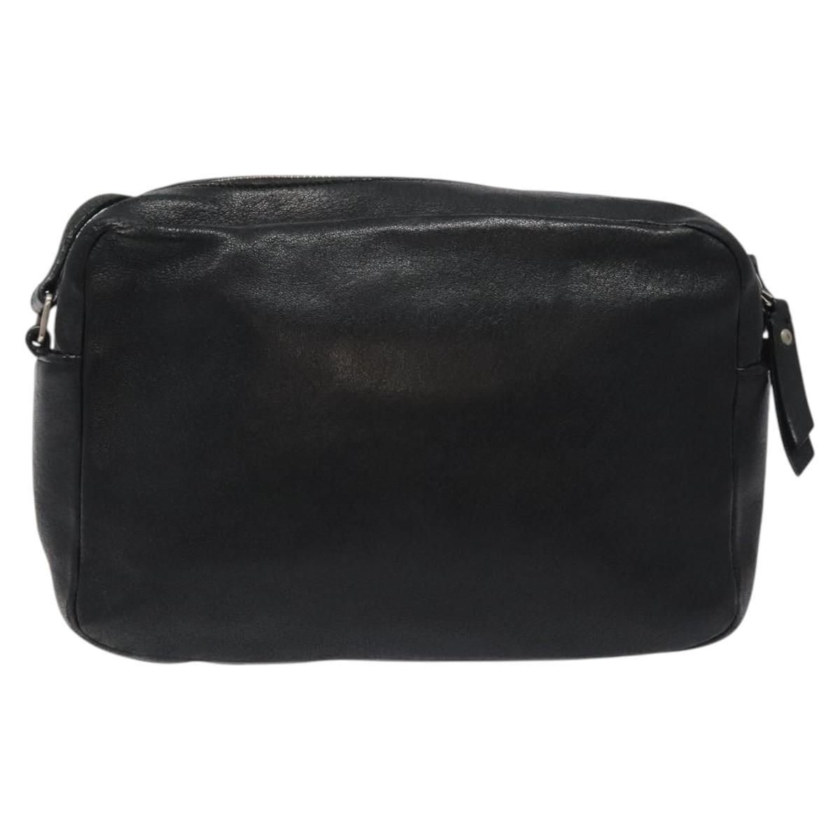 Borsa per fotocamera SAINT LAURENT Lu in pelle nera oro originale bs26172