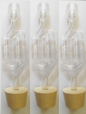 #ad 3ct. S Shape Airlock with #6.5 Stopper Set of 3 Bubble Airlock $10.33