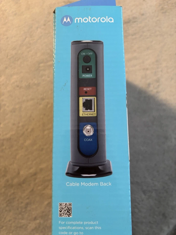 Motorola 8x4 Cable Modem Model MB7220, 343 Mbps DOCSIS 3.0 - Image 3 of 4