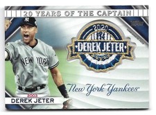 2020 TOPPS UPDATE DEREK JETER 20 YEARS OF THE CAPTAIN PATCH RELIC (20YCC-03)