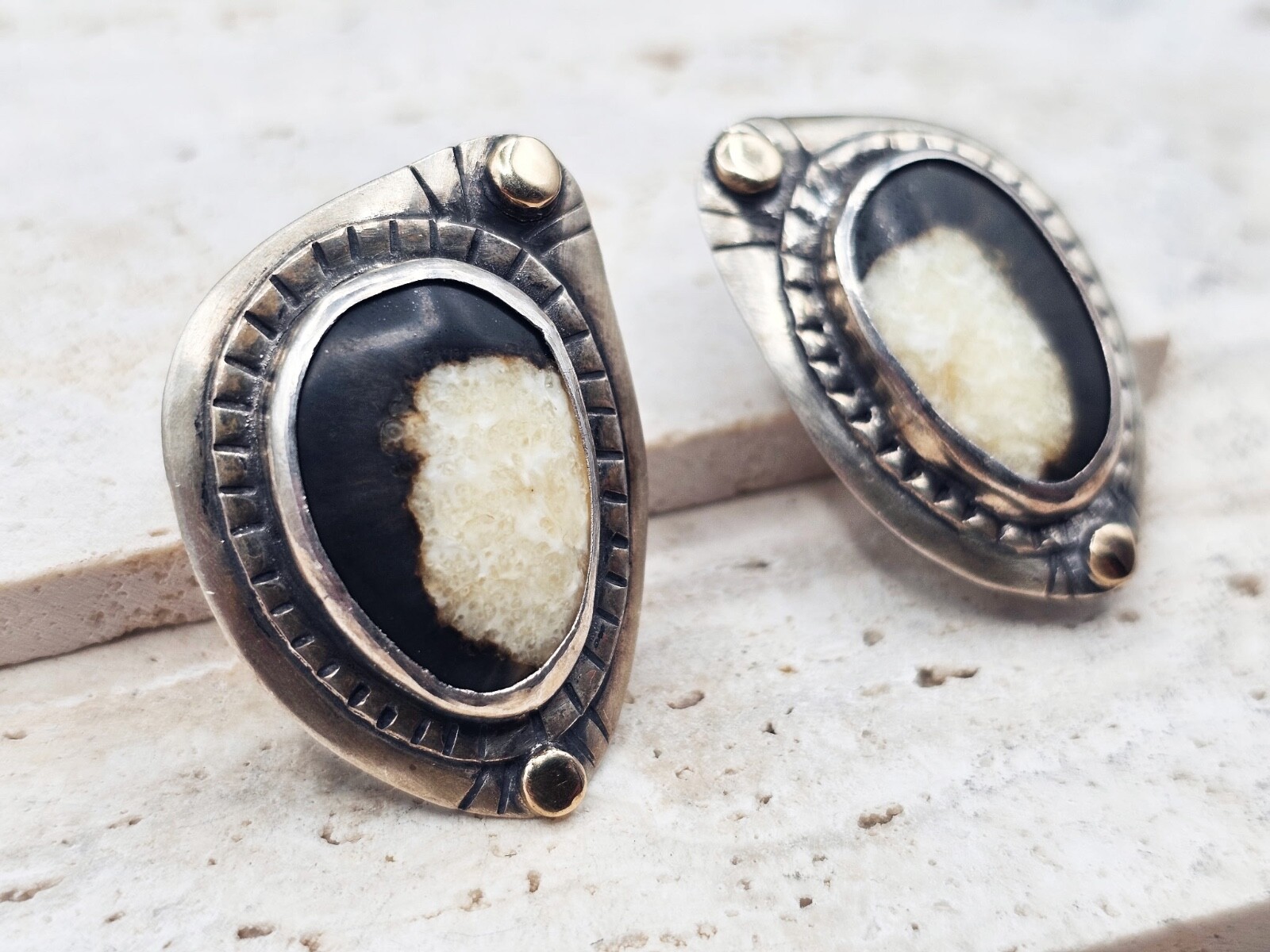 Large STATEMENT Vintage Native American Sterling … - image 2