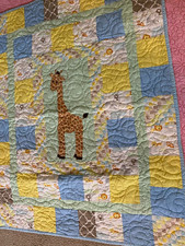 Hand Made Baby Blanket Machine Quilted 49 L 39 W