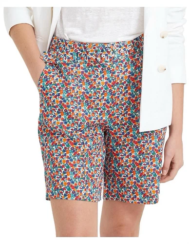 Sportscraft Size 16 Gleeson Liberty Floral 100% Linen Shorts - Picture 4 of 10