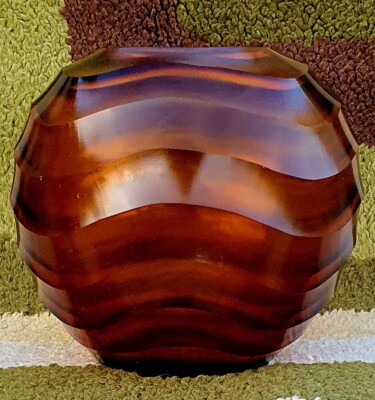 Rare Vintage Glass Vase Vase Art Hanns Model Stuttgart Design 70s Mid Century 