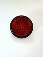 universal Mini Reflektor Katzenauge Rückstrahler rot Motorrad KFZ rund 45mm
