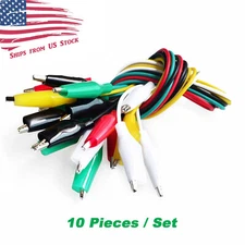 Test Lead Set with Alligator Clips 10 Pieces and 5 Colors 20.5 inches / 52cm US