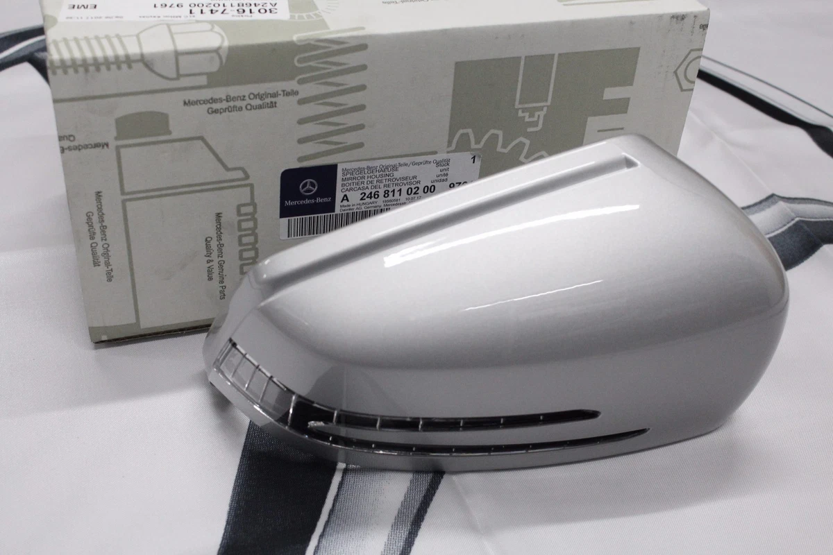 Genuine Mercedes-Benz RH Polar Silver Mirror Housing & Indicator  