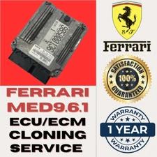 Ferrari ECU ECM Engine Computer Cloning Service MED9.6.1 Plug & Play 0261S02568