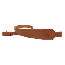 Leather Rifle Gun Carry Sling / 33.5" - 41.5" Adjusted / Shotgun Shoulder Belt