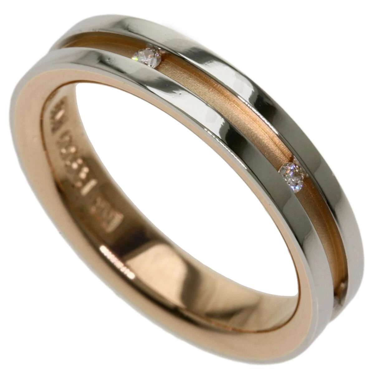 NINA RICCI Ring Diamond Platinum PT900 18K Pink Gold