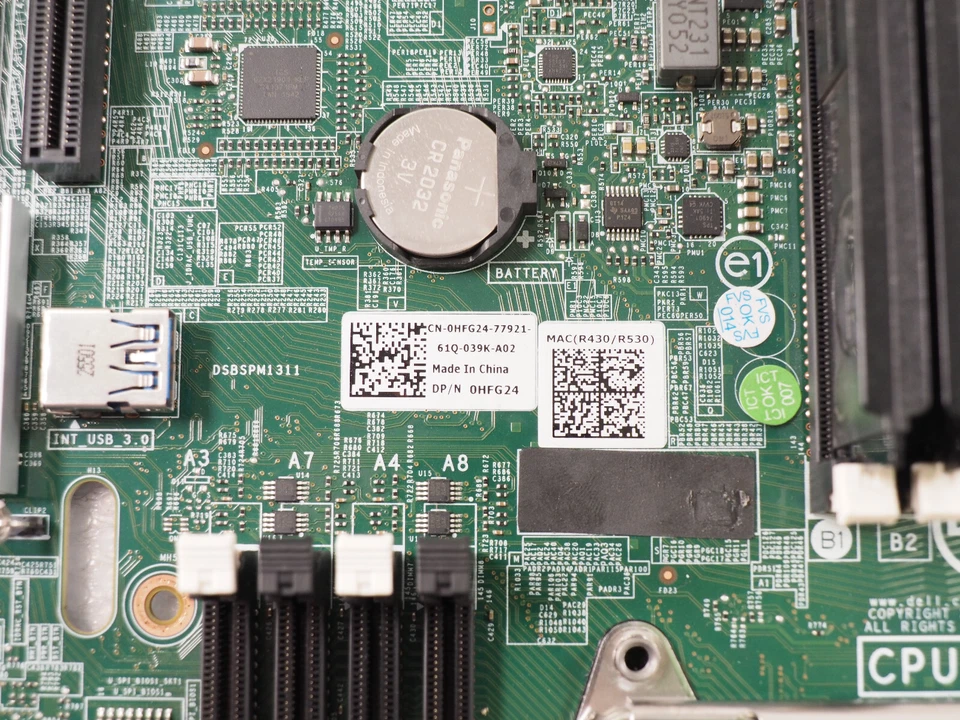 Dell PowerEdge R430 R530 P/N: HFG24 Server Motherboard - Image 2 of 4