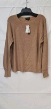 Relaxed Sweater Classic Camel Tan Women's Medium NEW