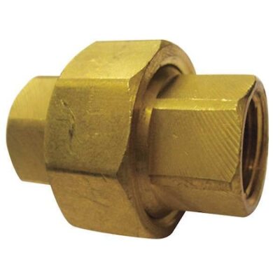 Zoro Select 6Ayy6 Brass Union, Fnpt, 3/4'' Pipe Size