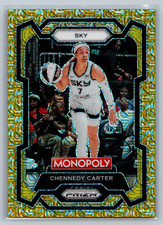 2024 Panini WNBA Prizm Monopoly CHENNEDY CARTER Gold Millionair Shimmer /500 #52