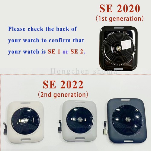 Pour Apple Watch Series 4 5 SE 6 7 8 housse en verre arrière fréquence cardiaque pièces capteur HR - Photo 4 sur 5
