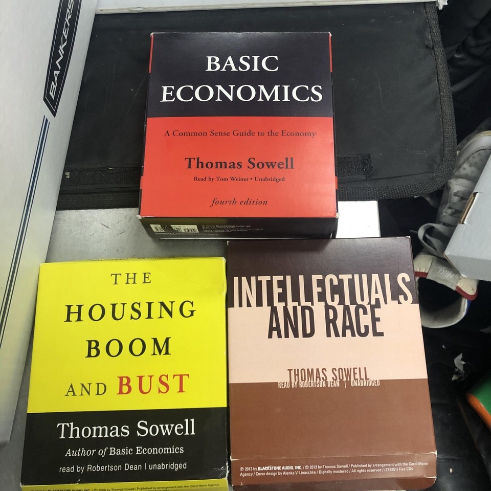 Lot of Thomas Sowell Audiobooks Basic Economics Intellectuals and Race