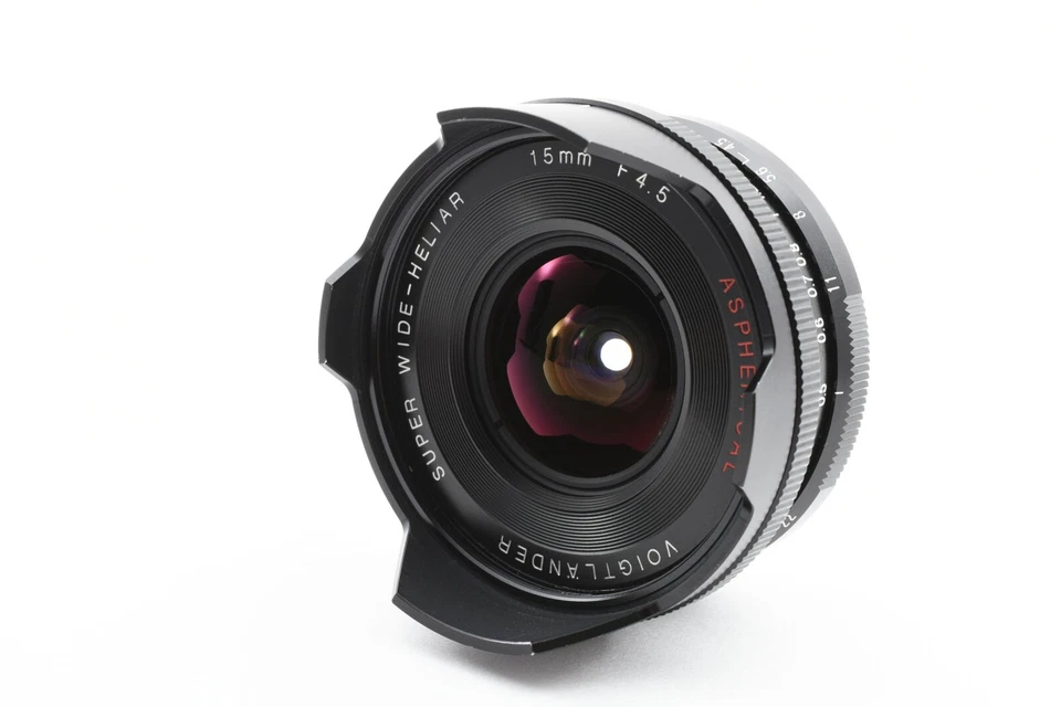 [Como Nuevo] Lente Voigtlander Super Wide Heliar 15 mm F/4,5 Leica M VM de Japón 789 Foto 2 de 4