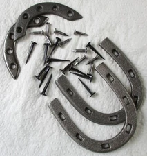 British Army:"AMMO BOOT HEEL & TOE PLATES"(With Fixing Nails/Screws, Sizes 9-10)