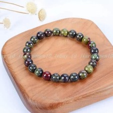 Dragon Blood Stone 8mm Beaded Balance Healing Reiki Stretch Women Men Bracelet