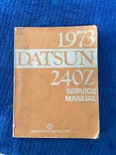 1973 Datsun 240Z Coupe Shop Service Repair Manual 2.4L