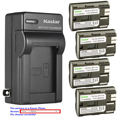#ad #ad Kastar Battery Wall Charger for Canon BP 511 BP 511A amp; EOS 40D EOS 50D EOS D30 $17.49