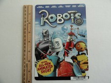 ROBOTS - EWAN MCGREGOR, HALLE BERRY - BLOCKBUSTER VIDEO BACKER CARD 5"X8" 