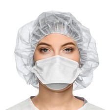 White Bouffant Caps Non-Woven Polypropylene Hair Covers 1000 Count 24 in