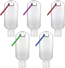 Refillable Travel Bottles Containers with-Clip - XMWangzi, 1.7 Ounces, 5 PCs 
