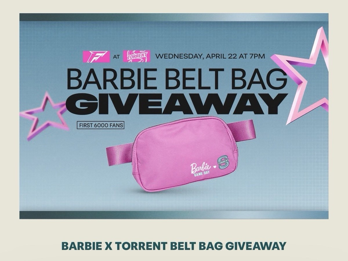 Seattle Torrent 2026 Barbie Crossbody Bag Hockey PWHL SGA 4/22/26
