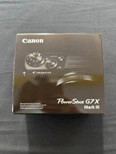 USA Canon PowerShot G7 X Mark III 20.1 Megapixel Digital Camera - Black - NEW