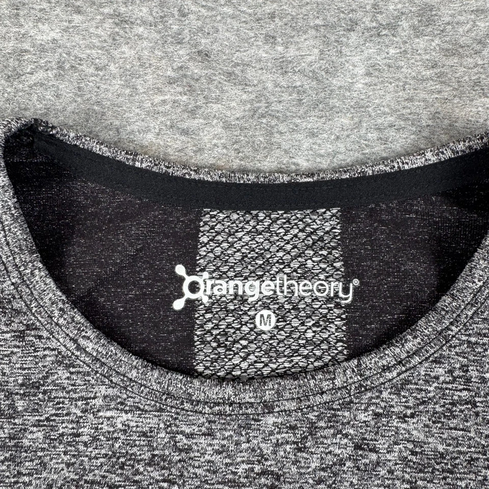 Orange Theory Pullover Shirt Long Sleeve Heathered Gray Womens Medium M - Image 4 of 4