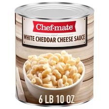 White Cheddar Cheese Sauce and Queso, Canned Food for Mac and Cheese, 6 lb 10...
