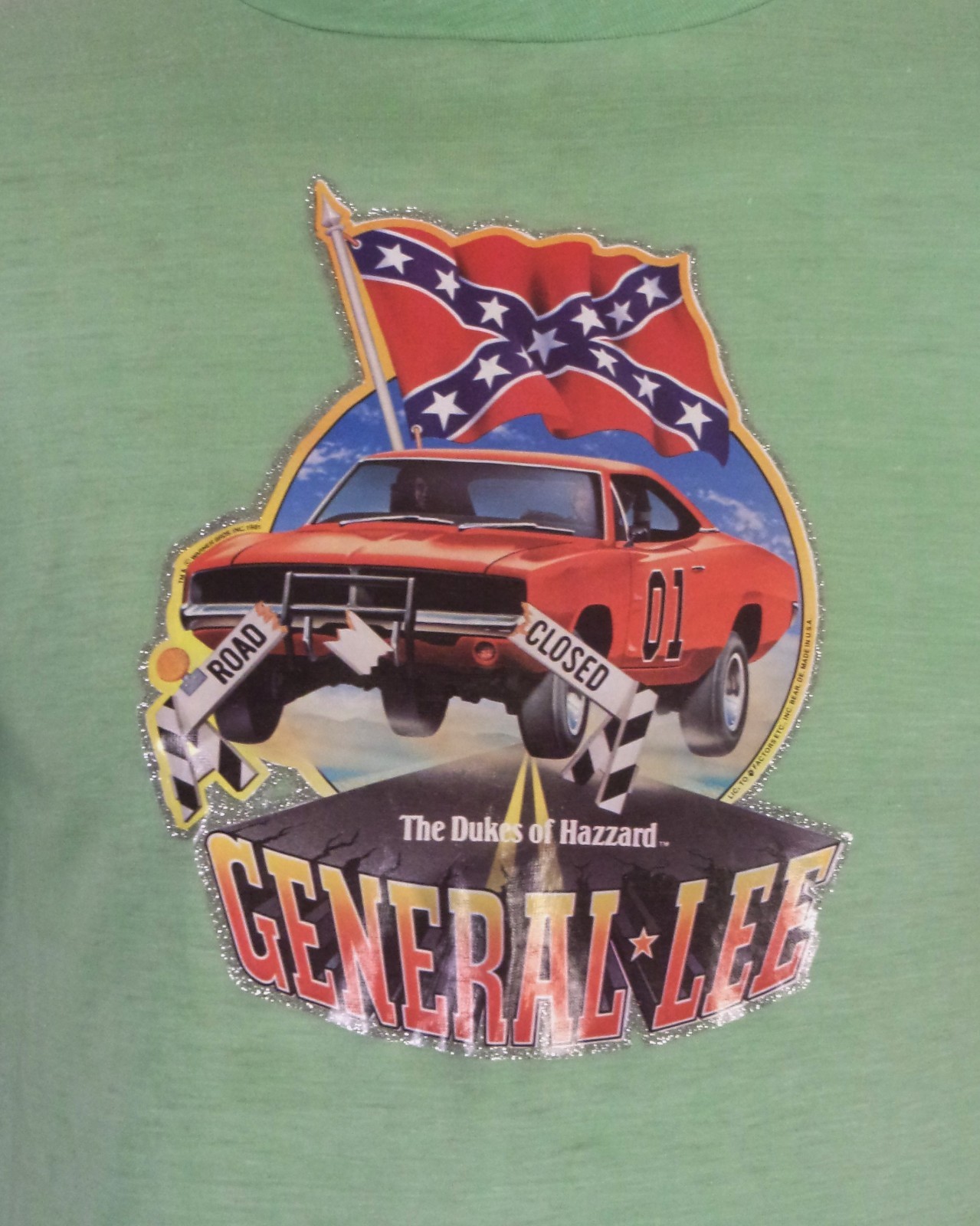 vintage 70s 80s single stitch The Dukes of Hazzard General Lee T-Shirt Iron On M