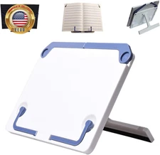 Desktop Sturdy Bookstand for Cookbook Adjustable Book Holder Reading Portable Fo