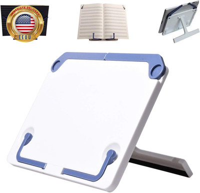 Desktop Sturdy Bookstand for Cookbook Adjustable Book Holder Reading Portable Fo
