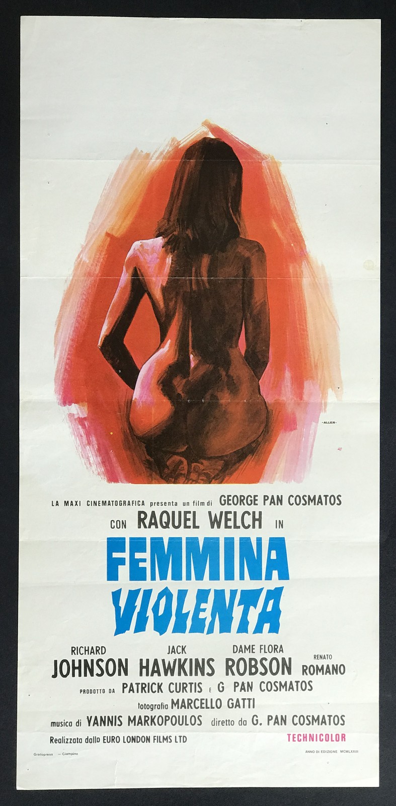 Locandina originale film Femmina (1967) - Regia di Georges Lautner