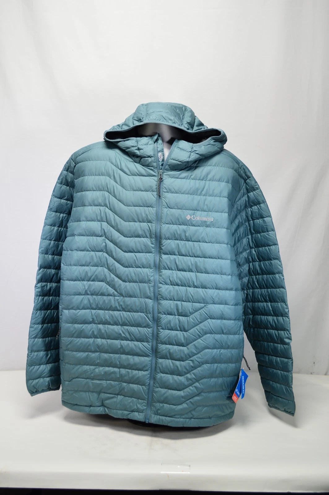 NWT Columbia Woodrose Crest Packable Hoody Down Jacket Green XXL Omni-Heat 650